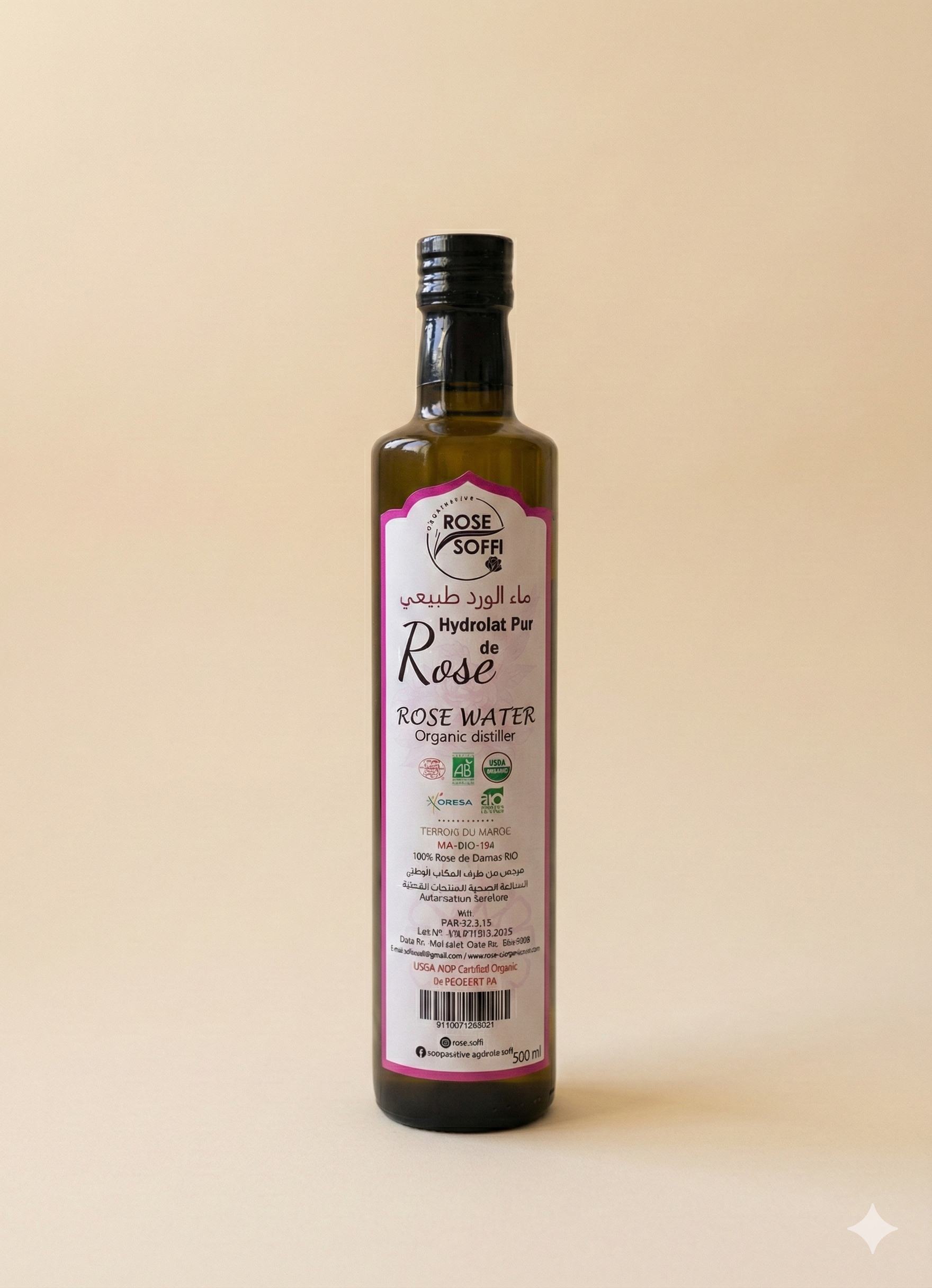 Eau de rose bio