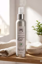 Flacon aluminium eau de rose 150ml dans salle de bain – cosmétique bio naturelle Maroc - miniature 3