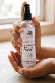 Pompe spray noire eau de rose bio 200ml – vaporisateur brume fine hydrolat Rose de Damas - miniature 3