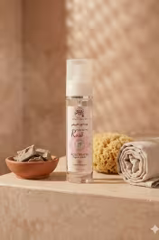 Application spray eau de rose bio sur visage – brume rafraîchissante hydrolat Rose de Damas - miniature 3