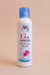 Gel douche pure à l'eau de rose 200ml Rose Soffi – hydrate et nourrit la peau cosmétique Maroc - miniature 1