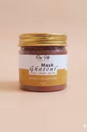 Pot masque ghassoul 150g Rose Soffi – Ghassoul Clay eau de rose fleur d'oranger Maroc - miniature 1