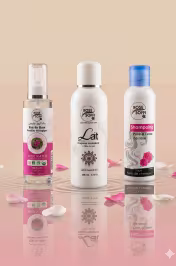 Coffret beauté complète rose 500ml Ward Bladi – eau de rose bio ECOCERT 100ml lait corporel shampoing rose Kelaat Mgouna - miniature 1