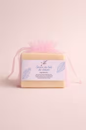 Savon artisanal au lait de chèvre miel karité Ward Bladi – pain de savon naturel fleur d'oranger présentation cadeau - miniature 1