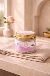 Application masque argile blanche rose sur visage – soin purifiant naturel 150g Ward Bladi - miniature 4