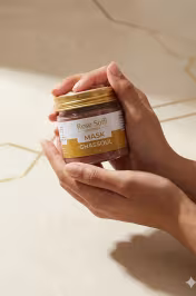 Tenu main masque ghassoul prêt à l'emploi – Application visage cheveux routine beauté Kelaat M'Gouna - miniature 3