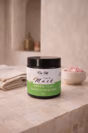 Ingrédients argile verte poudre de rose bienfaits peau – Soin purifiant naturel visage Maroc - miniature 4
