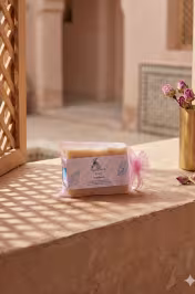 Étiquette savon lait de chèvre artisanal – ingrédients naturels karité olive sel rose Himalaya - miniature 3