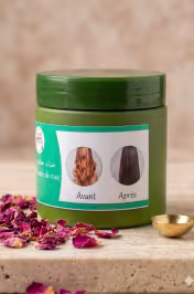Résultat coloration henné rose avant après – reflets naturels cheveux - miniature 3