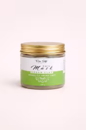 Pot masque argile verte 150g Rose Soffi cosmetic – Green Clay à l'eau de rose de Damas Maroc - miniature 1