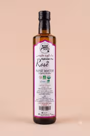 Flacon en verre 500ml eau de rose BIO Ward Bladi – Hydrolat pur Rose de Damas certifié ECOCERT MA-BIO-154 - miniature 1